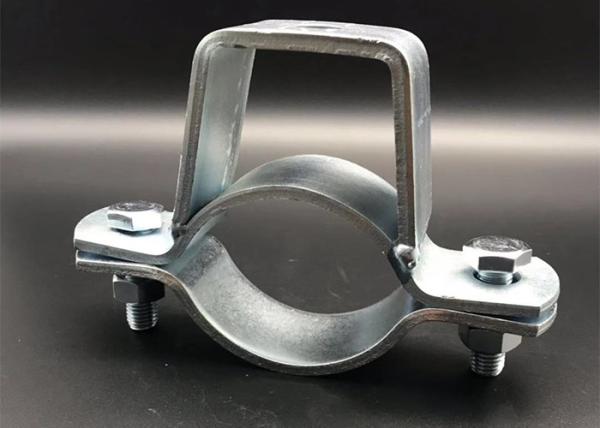 Zinc Plated Strut Pipe Clamps HDG Medium Duty Yoke Clamps Carbon Steel