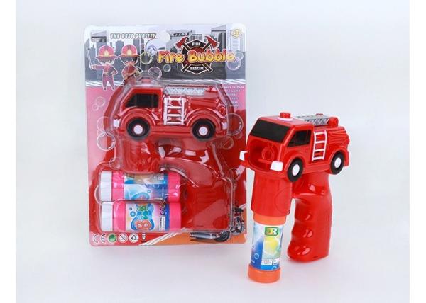 Police Car Shape LED Bubble Gun Shooter Children's Play Toys Blue Color Age 3 Kids