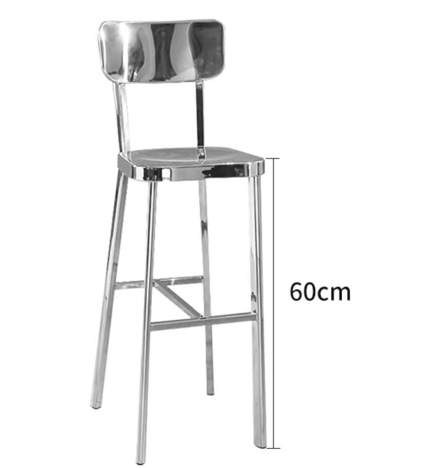 Height Adjustable ESD Lab Chairs Stainless Steel Science Lab Bar Stools Rust Proof