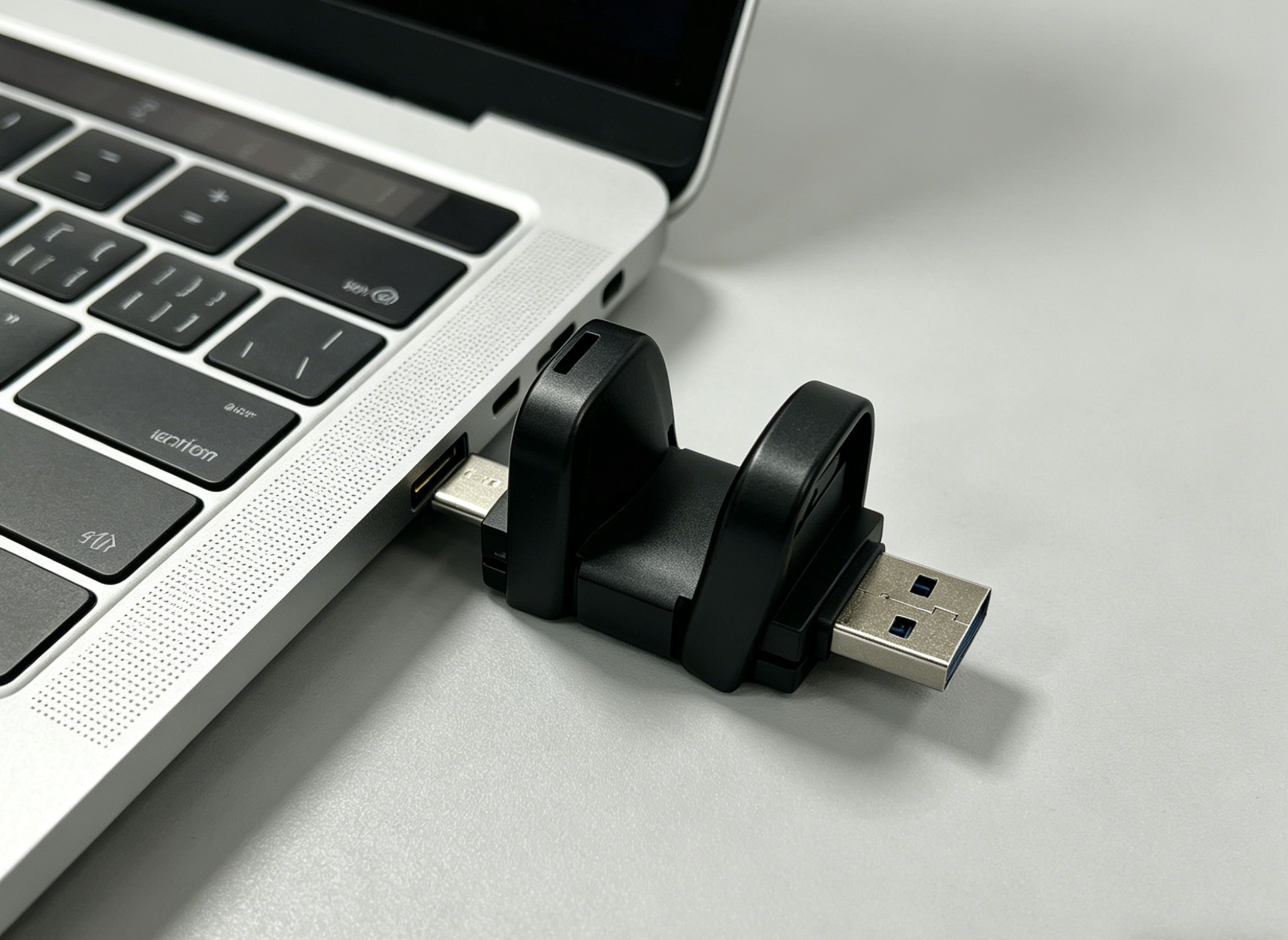 Double-headed And Reversible Gun Metal Usb Flash Drive With Type C Pendrive With American Certification