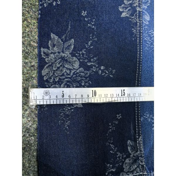 Unique Rose Design For Lady Jeans Or Jacket Denim Fabric 90%Cotton 9.3oz Make To Order