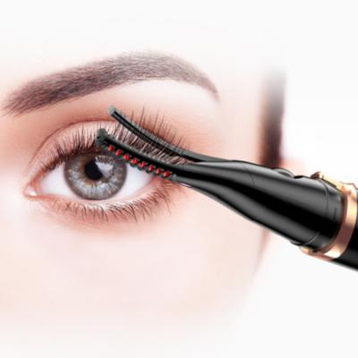 Portable Mini Electric Heated Eyelash Curler 70 Degrees Black