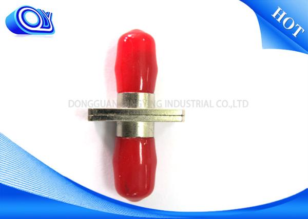 ST Square Mount Metal ST UPC Metal type 0.2dB  insertion loss Fiber Optic Cable Adapter For Communication