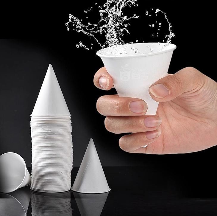 Simple Style Paper Cone Cup Convenient and Eco-Friendly for Airport Hotel Super Market