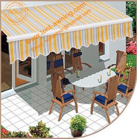 Outdoor Manual or  Motorized Remote Control Retractalbe Awning