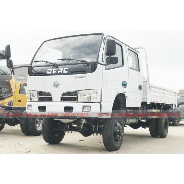 DFA Double Row Cabin 4x4 Off Road Cargo Dropside Lorry Trucks 4Tons 5Tons Cargo Cars Best Price for Sales