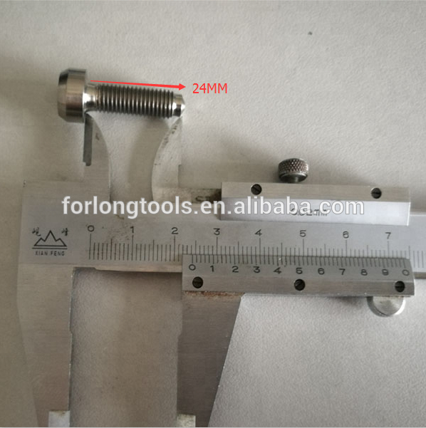 DIN Estándar Titanio acabado M7 * 24MM Cerrojo y perfecto para la rueda de la llanta de la división de titanio listo para el envío