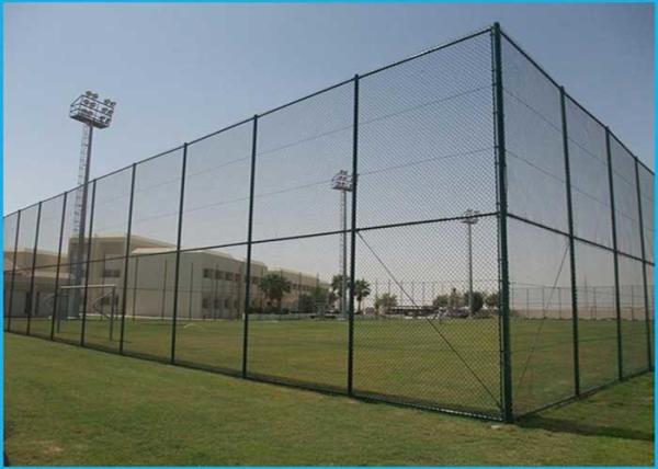 anti campo de básquete Diamond Chain Link Fence da corrosão