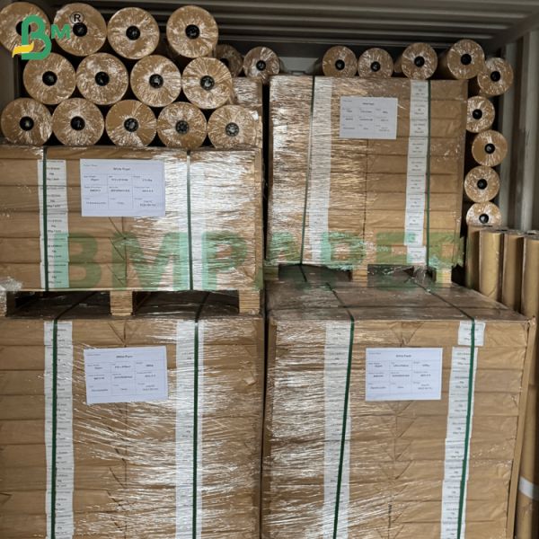 100gsm Brown Kraft Paper Rolls 46.5cm Width for Make Envelopes