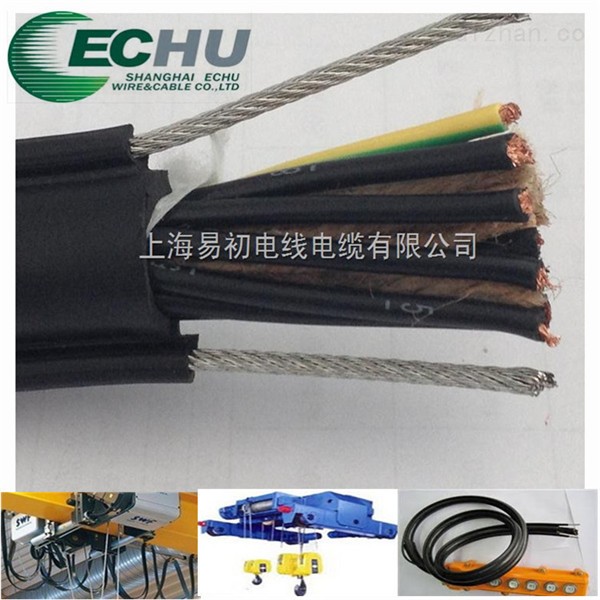 Flexible Round Traveling Control Cable for cranes or other appliances RVV(1G) 9Cx1.5SQMM with color cores