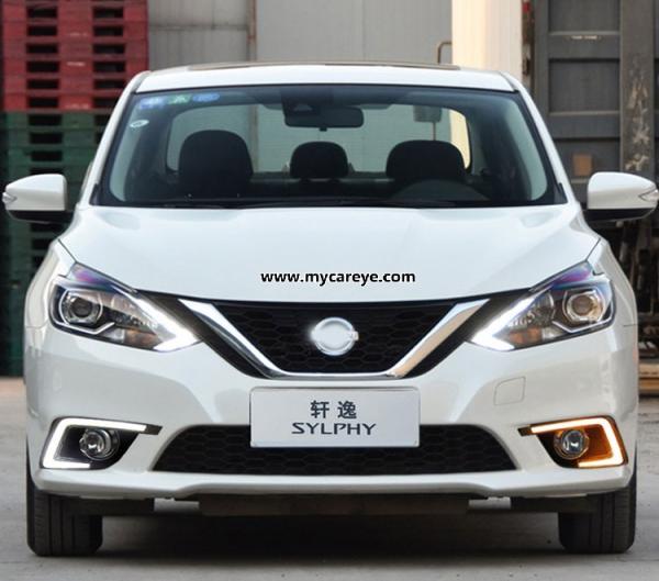 Nissan Sylphy 2016-2017 DRL LED Daytime driving turn signal Fog Lights