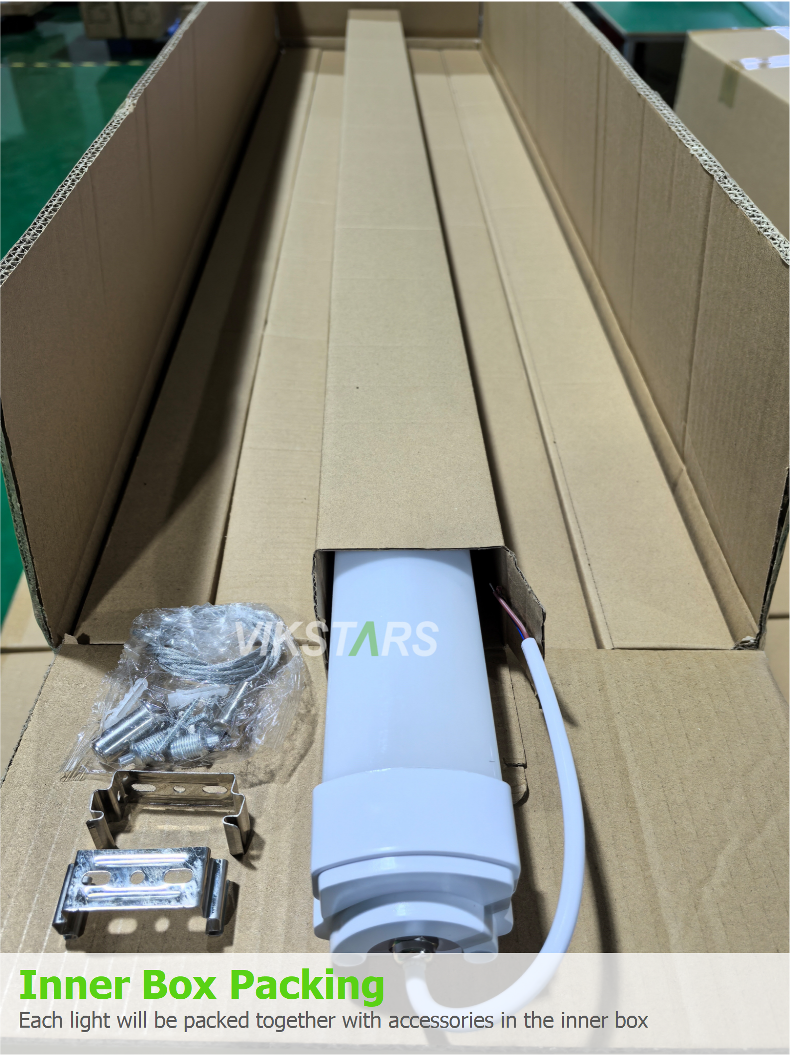 36W LED Linear Lights Tri-proof Tube For Industrial Lighting Factory Parking Lot