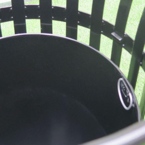 Мусорный бак стали Dia 584* 914H Mm покрытия порошка на открытом воздухе