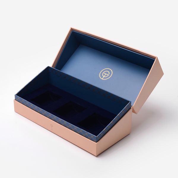 3 Sets Luxury Candle Packaging Boxes Gift Gold Hot Stamping 2mm Thickness
