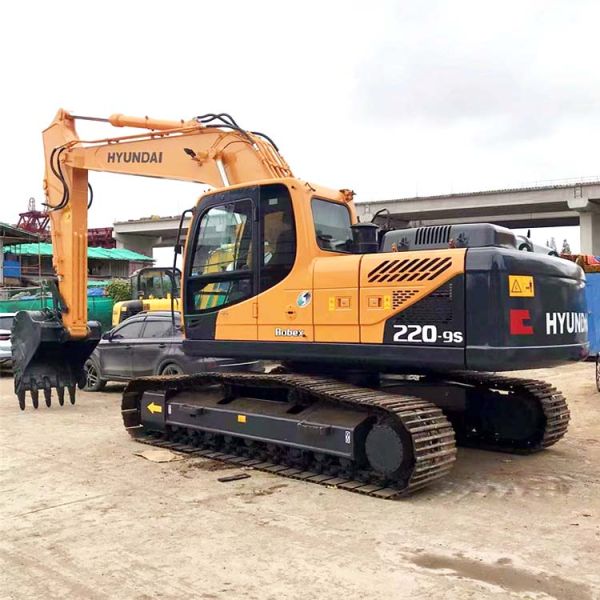 Год 2022 Корея Оригинальный использованный Hyundai 220LC-9S Crawler Excavator 22 тонны Модель 220LC-9S
