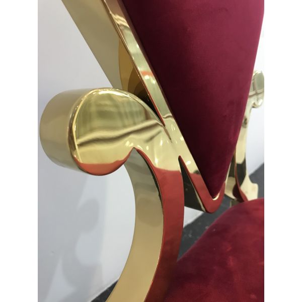 103cm 48cm Brushed Stainless Steel Dining Chairs