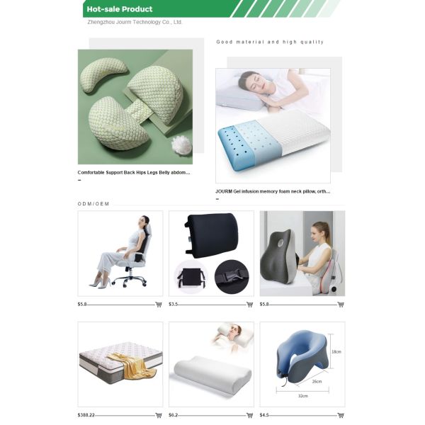 Memory Foam Lumbar Support Pillow for Office Chair Washable Ergonomic Chair Pillow