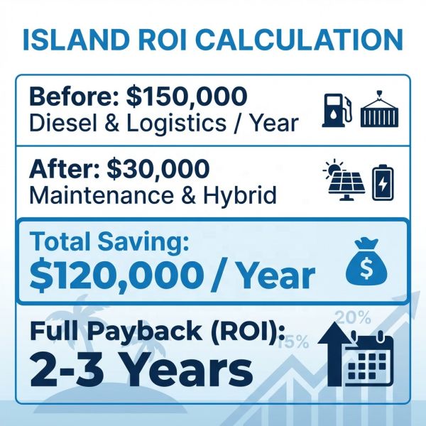 125kW 261kWh Island Smart Microgrid BESS Salt Mist Resistant Solar Wind Hybrid Energy Storage