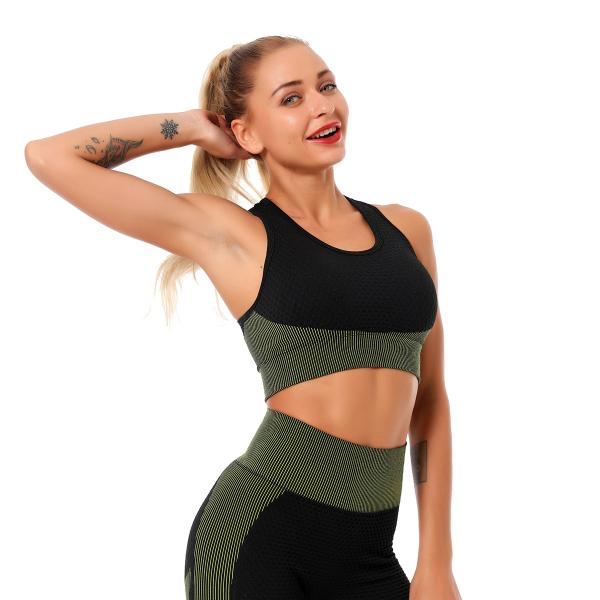 Sports bra yoga back cross shock-proof push-up body-building bra