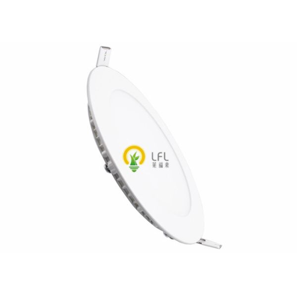 Round Recessed LED Slim Panel With Cool Light Thickness 4mm Mitsubishi Material