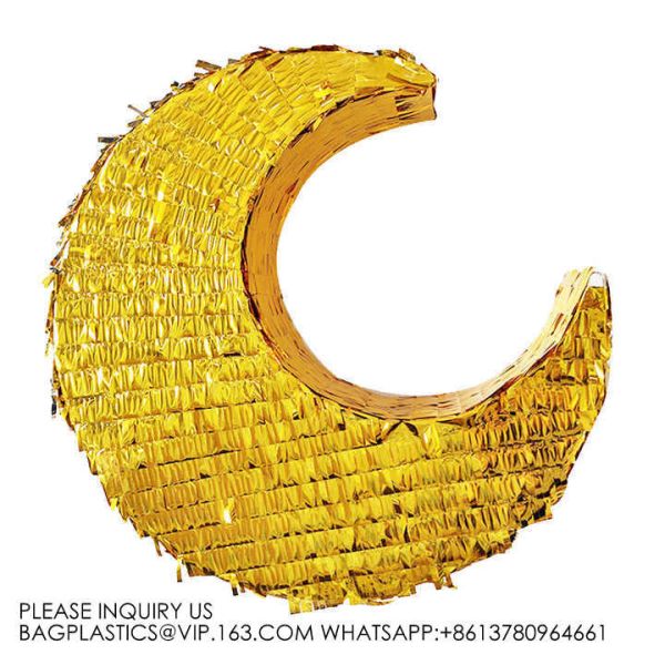 Gold Moon Pinata For Kids Children'S Birthday Party Pinatas Decoration Happy Birthday Party Supplies