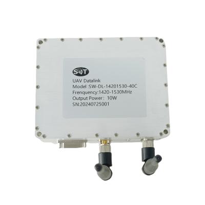 Anti-interferência 1420-1530MHz 10W Amplificador otimiza o desempenho da transmissão de vídeo da cadeia de dados do UAV