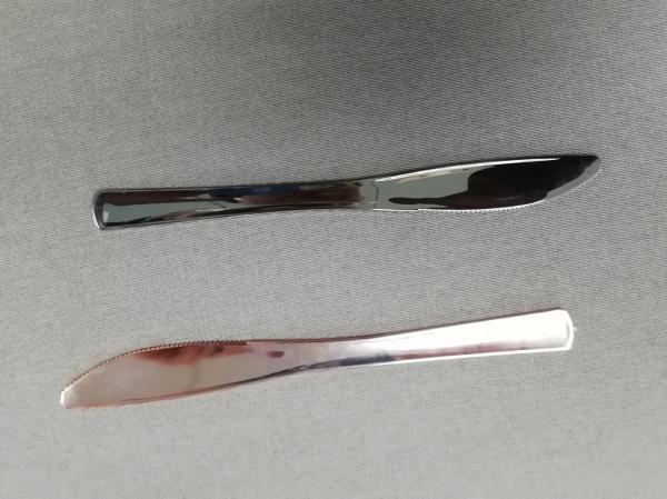 Rose Gold Plastic Utensils For Restaurant Party Picnic,Wholesale Dinner Disposable Plastic Knife,Fork,Spoon