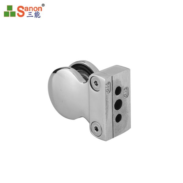 Custom Stainless Steel Handrail Fittings For Indoor Balcony Railing Glass Clamp 8-12mm