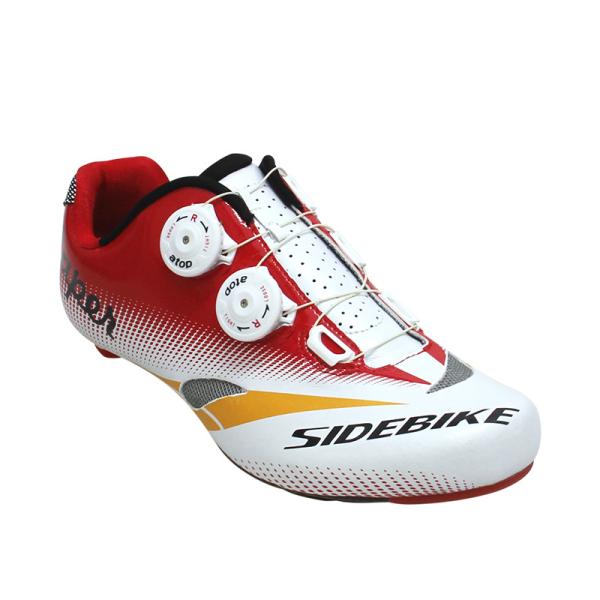 Colored Road Racing Bicycle Shoes , Dampproof Road Bike Cycling Shoes Mesh Lining