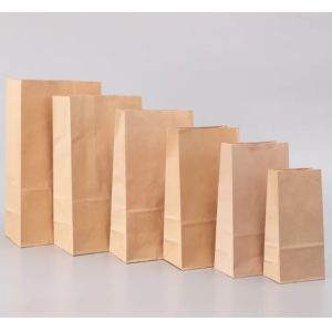 Bolsas de embalaje de papel kraft reciclables y reutilizables