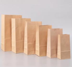 Sacos de embalagem de papel kraft reciclável e reutilizável