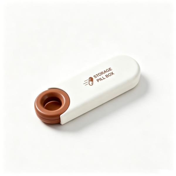 New Style Hot Selling Capsule Type Travel Pill Storage Box Flip Top case Pills Box Mini Plastic Box