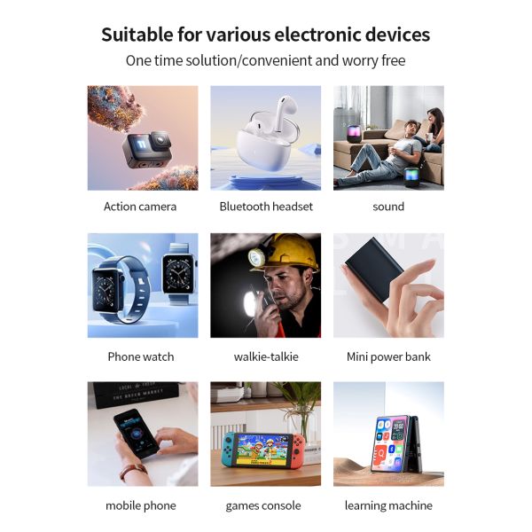 4.995Wh 3.7V 1350mAh Li Ion Battery Type-C Fast Charging With 9 Layer Safety Protection
