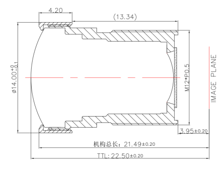 8MP M12 Lens 3.2mm F2.4 Ultra Low Distortion 4G2P+IR Face Recognition Lens Access Control Camera