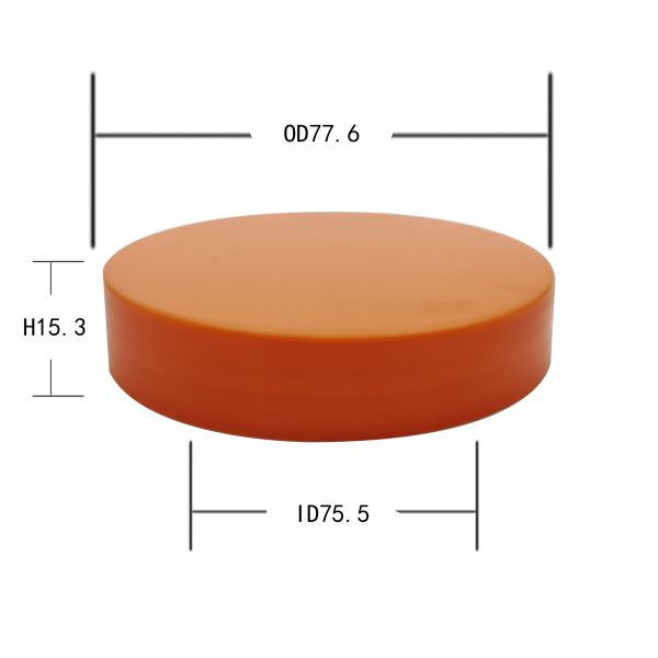 Leakproof 75mm Plastic Wide Mouth Jar Lids With Screw Lock