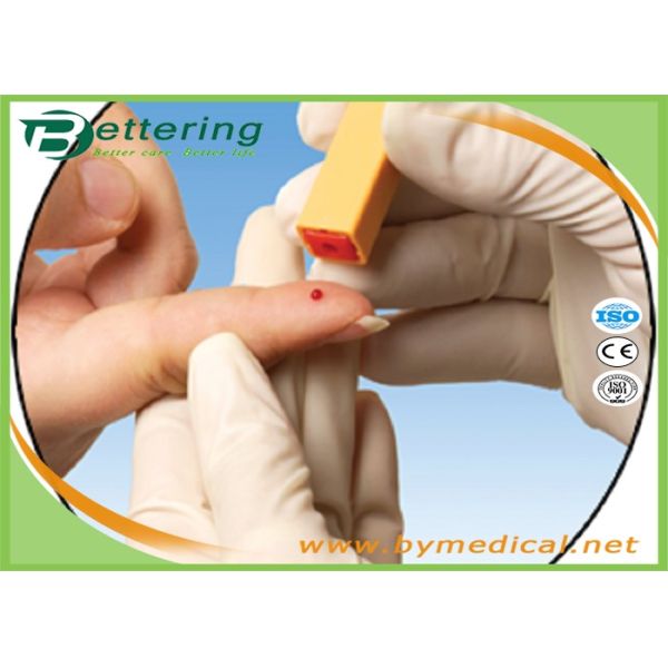 26G Finger Pricking Safety Blood Lancet / Sterile Disposable Lancet Single Use