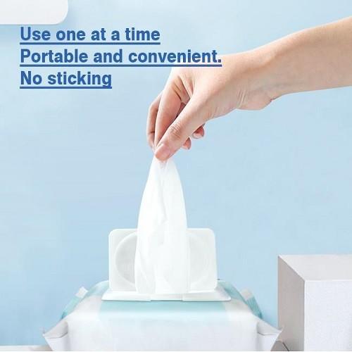 Eco Friendly Organic Flushable Baby Wipes Aloe Vera 80pcs Non Irritating