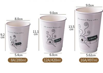 Wholesale 10oz Single Wall Food Grade Beverage Use Disposable Custom Printed Paper Coffee Cup