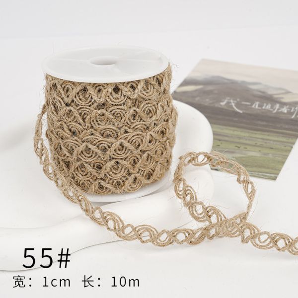 Рождественская коричневая ленточка из лопатки 5 мм-45 мм