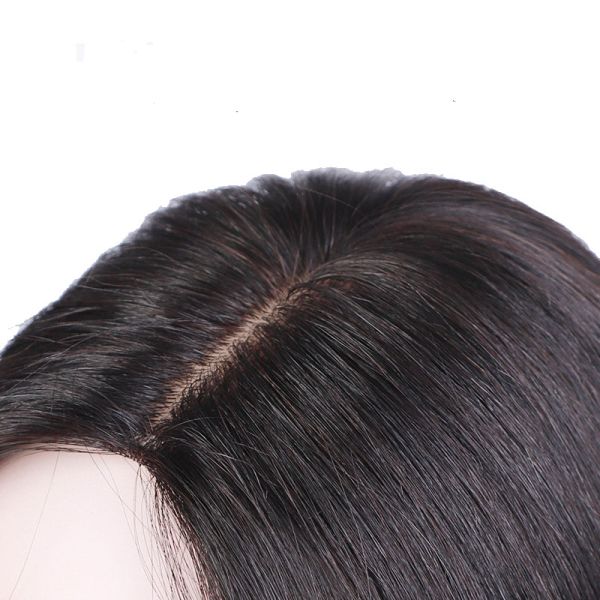 Straight 140% Toupee Density 100% Human Hair Long Hair For Women with Style