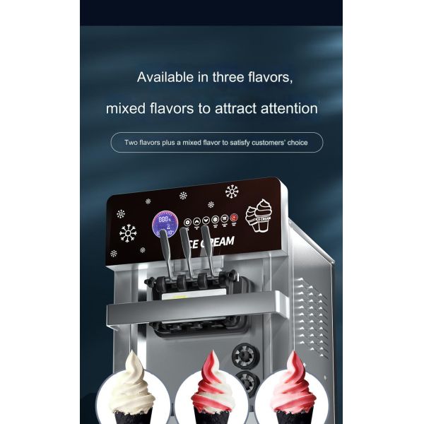 Large Flow Rapid Prototyping Machine for Making Three Flavors Ice Cream Sticks in Bulk