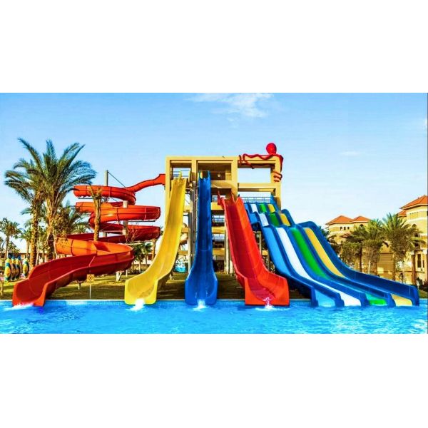 ODM Water Park Swimming Pool Water Play Equipment Tube Slide For Children
