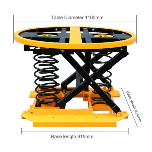 360 затяжелитель рычага таблицы грузоподъемника Palletpal 1000kg для груза