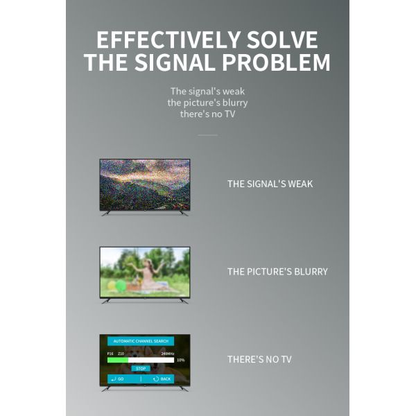 Максимальная входная мощность 50 Вт Сильная магнитная база Цифровой HDTV Усиленная антенна для внутреннего ТВ