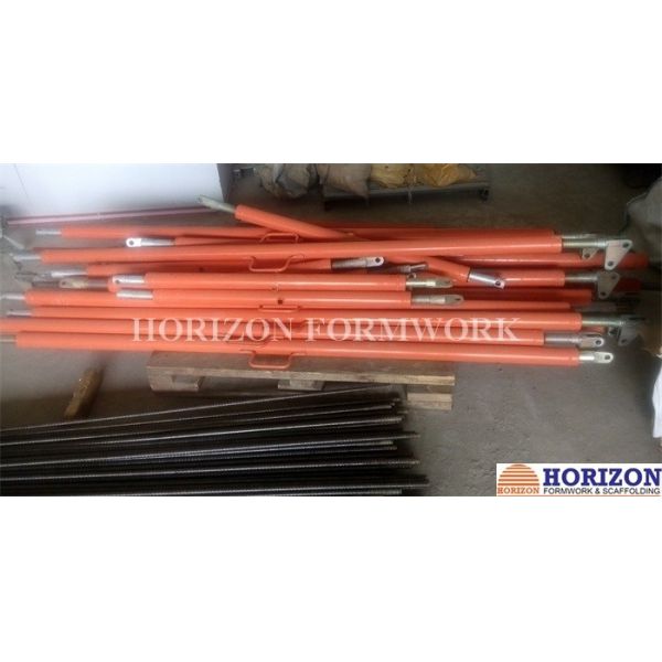 Reusable Concrete Formwork Telescopic Push Pull Brace Steel Customized Sizes