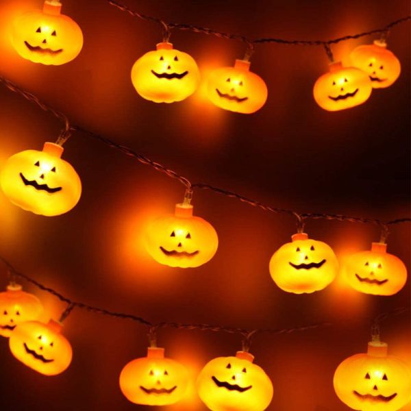 Color Rendering Index Ra 60 Bat Skull Design Battery Operated Halloween Garden Lights