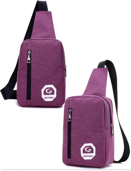 Newest  shoulder bag casual joker diagonal canvas bag men's polyester chest outdoor polyester bag