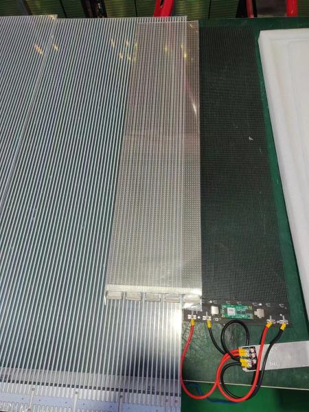 Indoor Outdoor Adhesive Transparent Led Display Film SMD2121 5000nits Ultra Thin