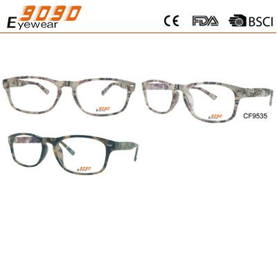 New model fashion men women's CP eyeglasses optical frame, silver metal parts and pattern on the frame