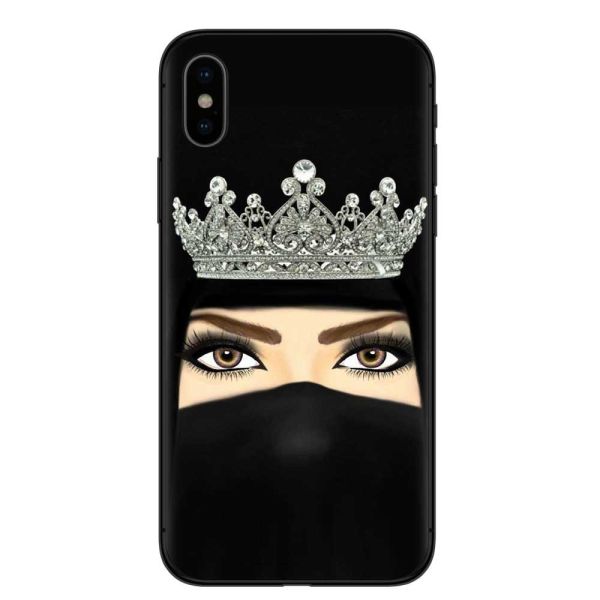 Lightweight Designer Cell Phone Cases Black Islamic Hijab Girls Gift Anti Shock